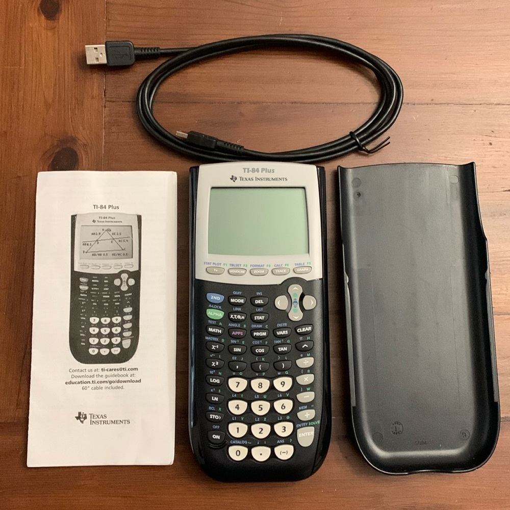 Texas Instruments TI-84 Plus Graphing Calculator Black Tested & Working